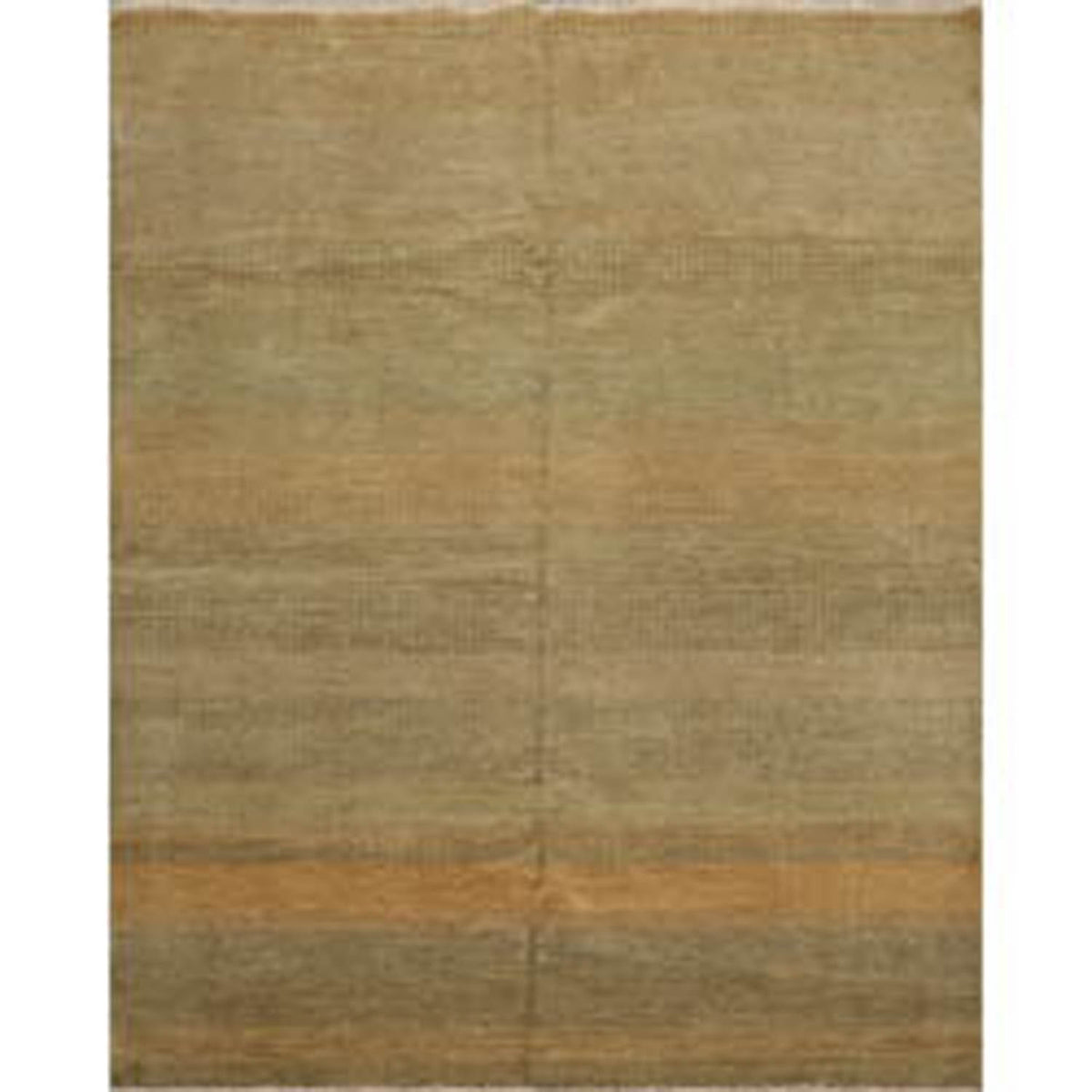 8x10 Moss, Gray, Beige Color Hand Knotted All-Over 100% Wool Modern Oriental Rug