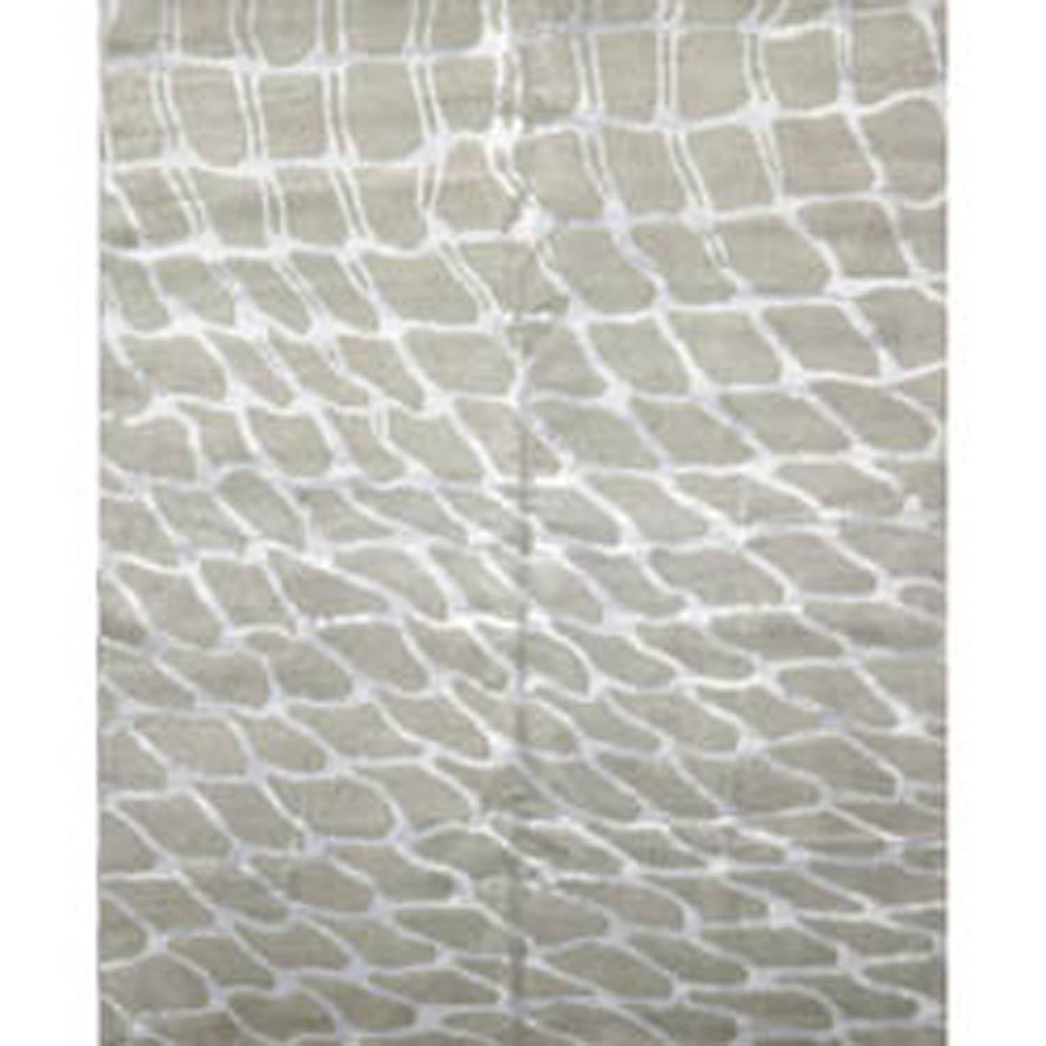 8x10 Tone on Tone Gray, , Color Hand Knotted All-Over 100% Wool Modern Oriental Rug