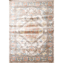 5x7 Beige, Taupe, Orange Color Machine Made All-Over 100% Polypropylene Transitional Oriental Rug