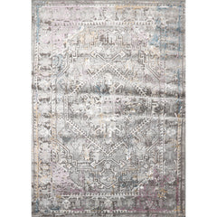 5x7 Gray, Brown, Purple Color Machine Made All-Over 100% Polypropylene Transitional Oriental Rug