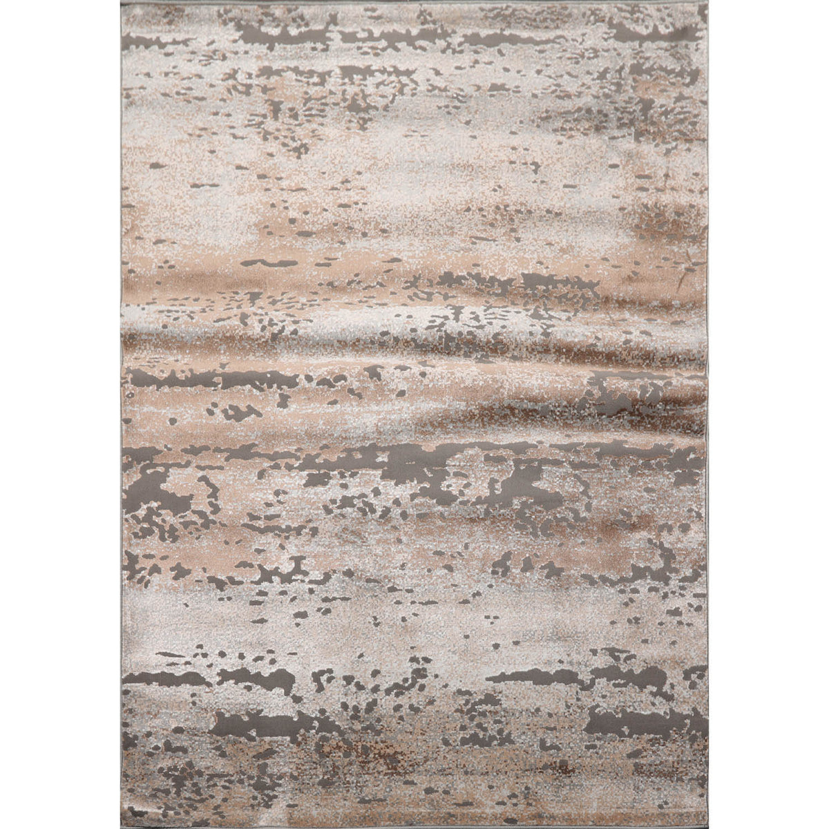 5x7 Beige, Tan, Gray Color Machine Made All-Over 100% Polypropylene Modern Oriental Rug