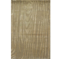 2x3 Gray, Green, Color Hand Knotted All-Over Wool & Silk Modern Oriental Rug