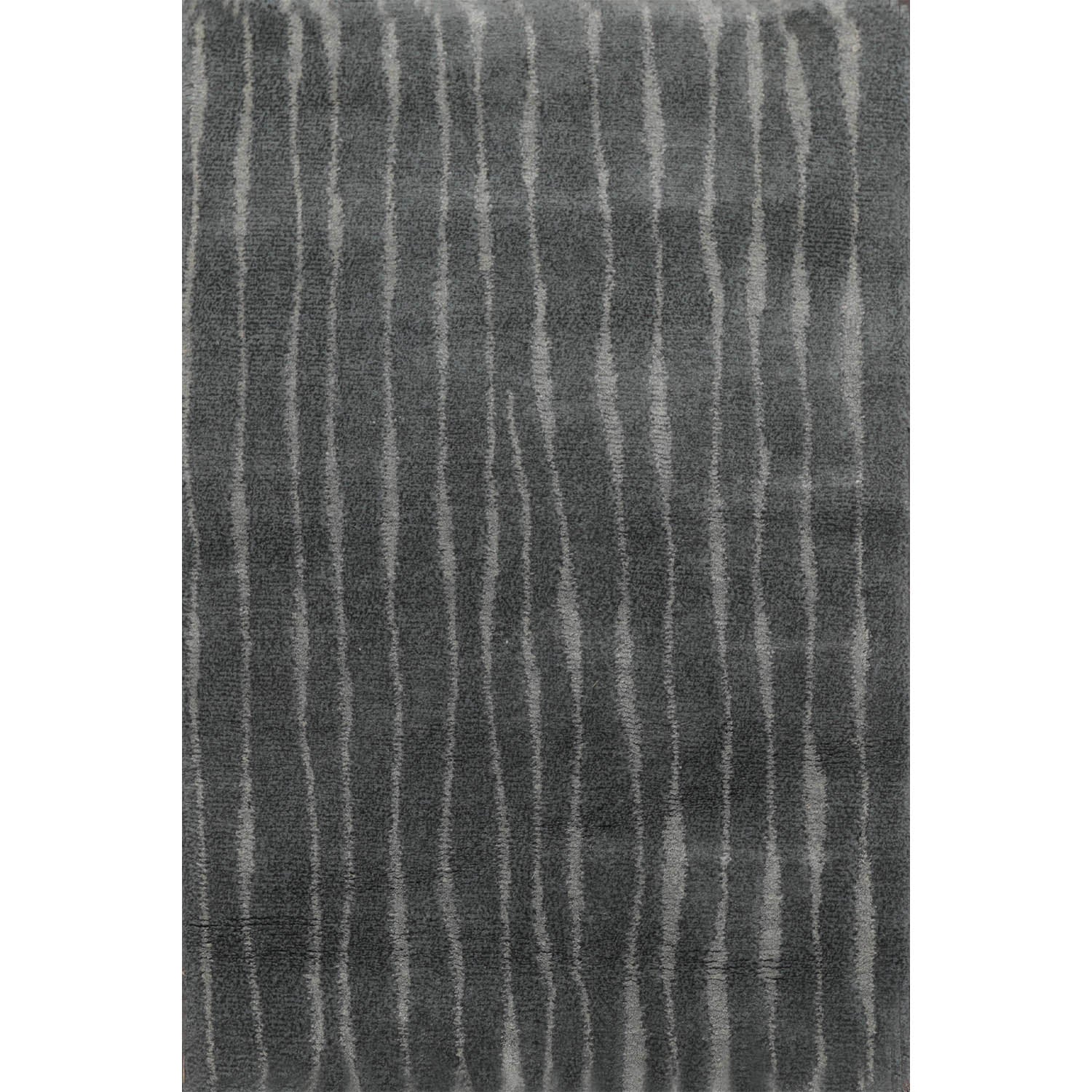 2x3 Tone on Tone Gray, , Color Hand Knotted All-Over Wool & Silk||Wool Modern Oriental Rug