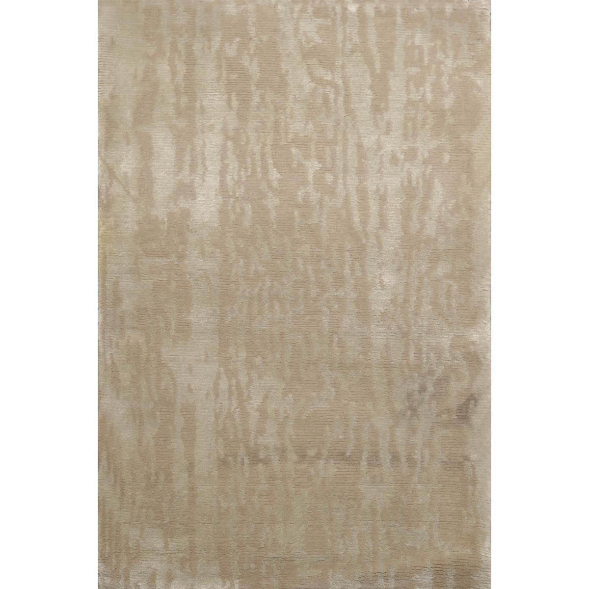2x3 Tone on Tone Gray, , Color Hand Knotted All-Over Wool & Silk Modern Oriental Rug