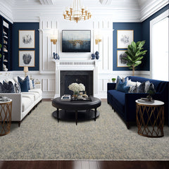 9x12 Gray, Slate, Multi Color Hand Knotted Sherpa 100% Wool Modern & Contemporary Oriental Rug