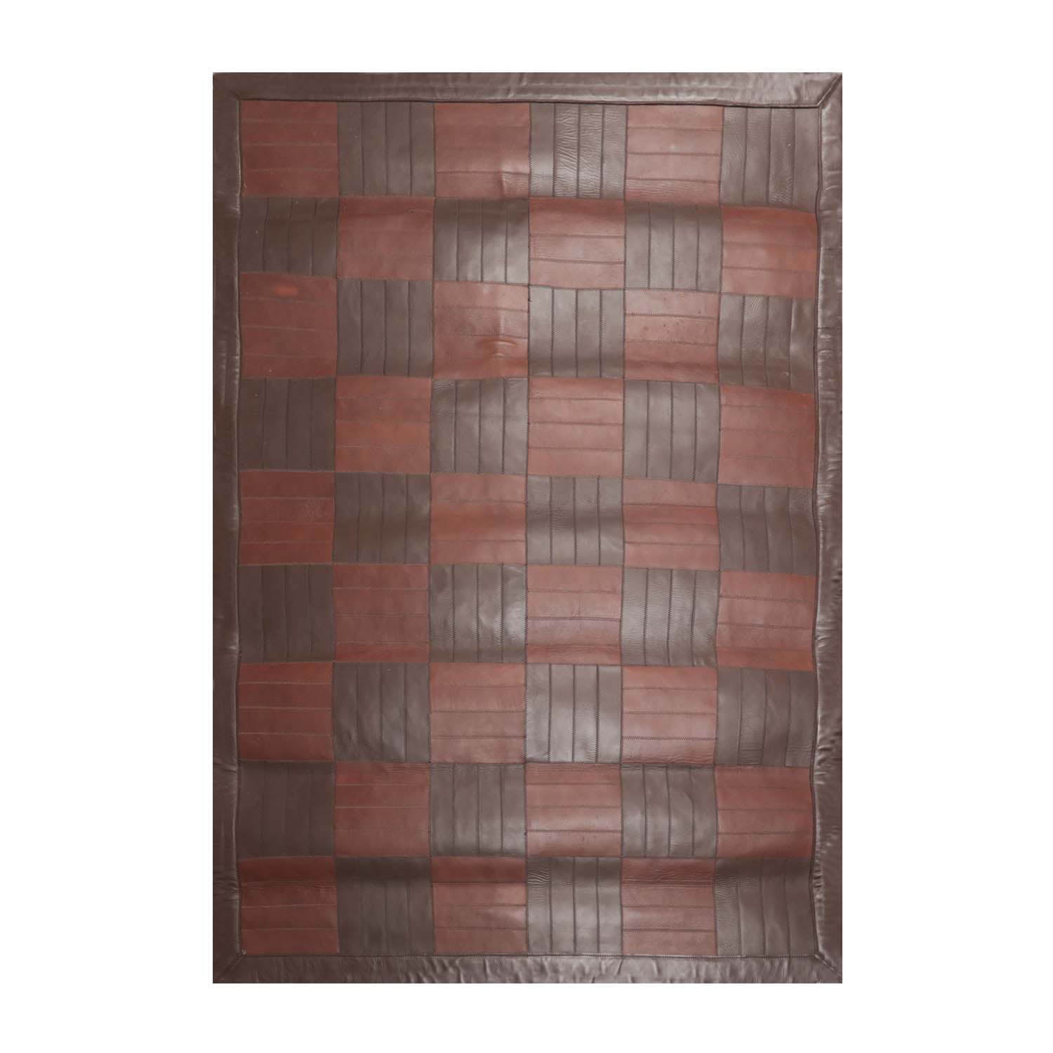 4x6 Brown, Chocolate, Color Hand Made All-Over 100% Wool Modern Oriental Rug