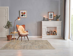 3x5 Mint, Peach, Rust Color Hand Knotted Distressed Quality Wool Traditional Oriental Rug