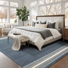 Multi Size Gray Ivory Color Hand Tufted Geometric Wool Modern Oriental Rug