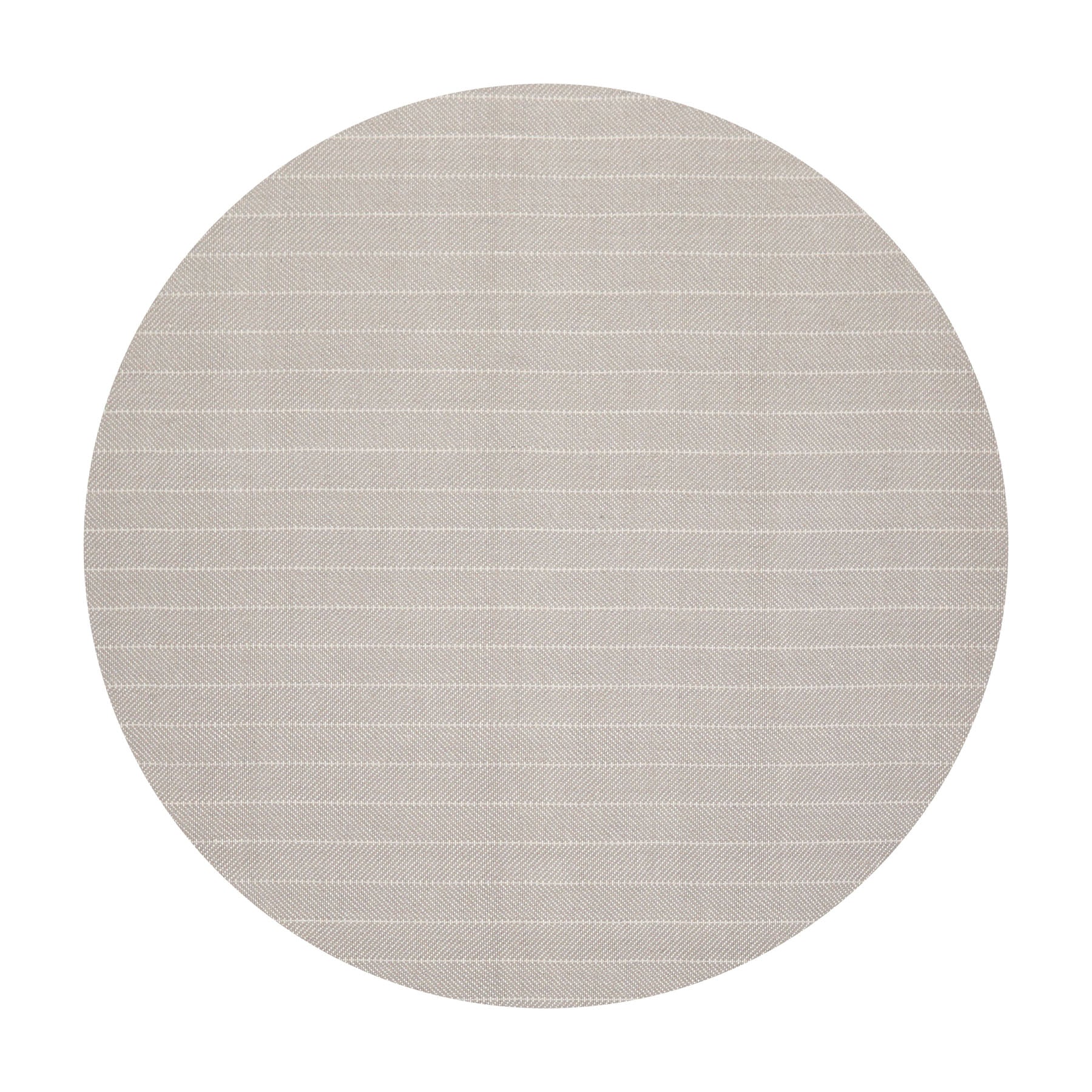 Round Gray Ivory Color Hand Woven Herringbone New Zealand Wool Contemporary Oriental Rug