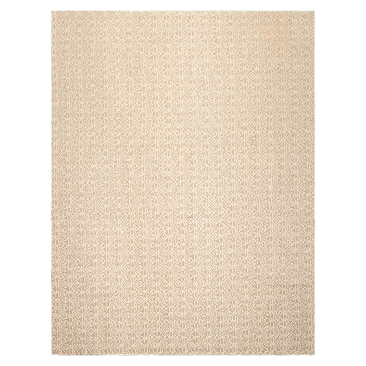 4x6 Ivory Tan Color Hand Tufted Geometric New Zealand Wool Modern Oriental Rug