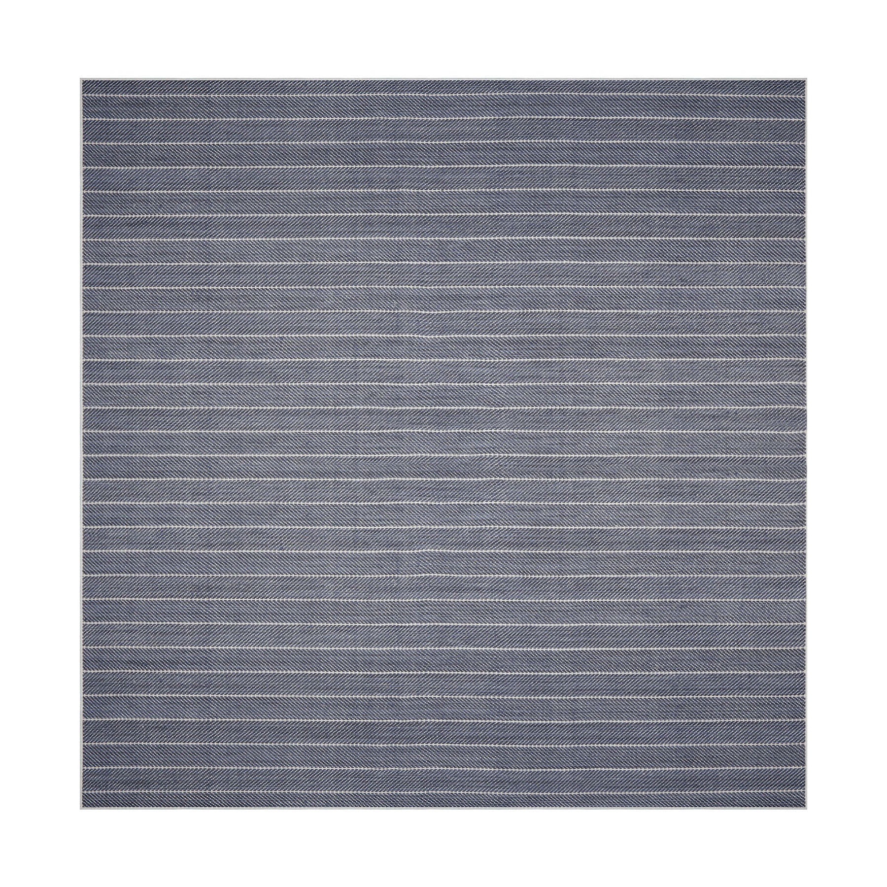 Chandra Hand-Woven Navy New Zealand Wool Herringbone Flatweave Rug in Multi Sizes by LoomBloom