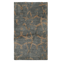 3x5 Blue, Baige, Slate Color Hand Knotted Tibetan Wool Modern Oriental Rug