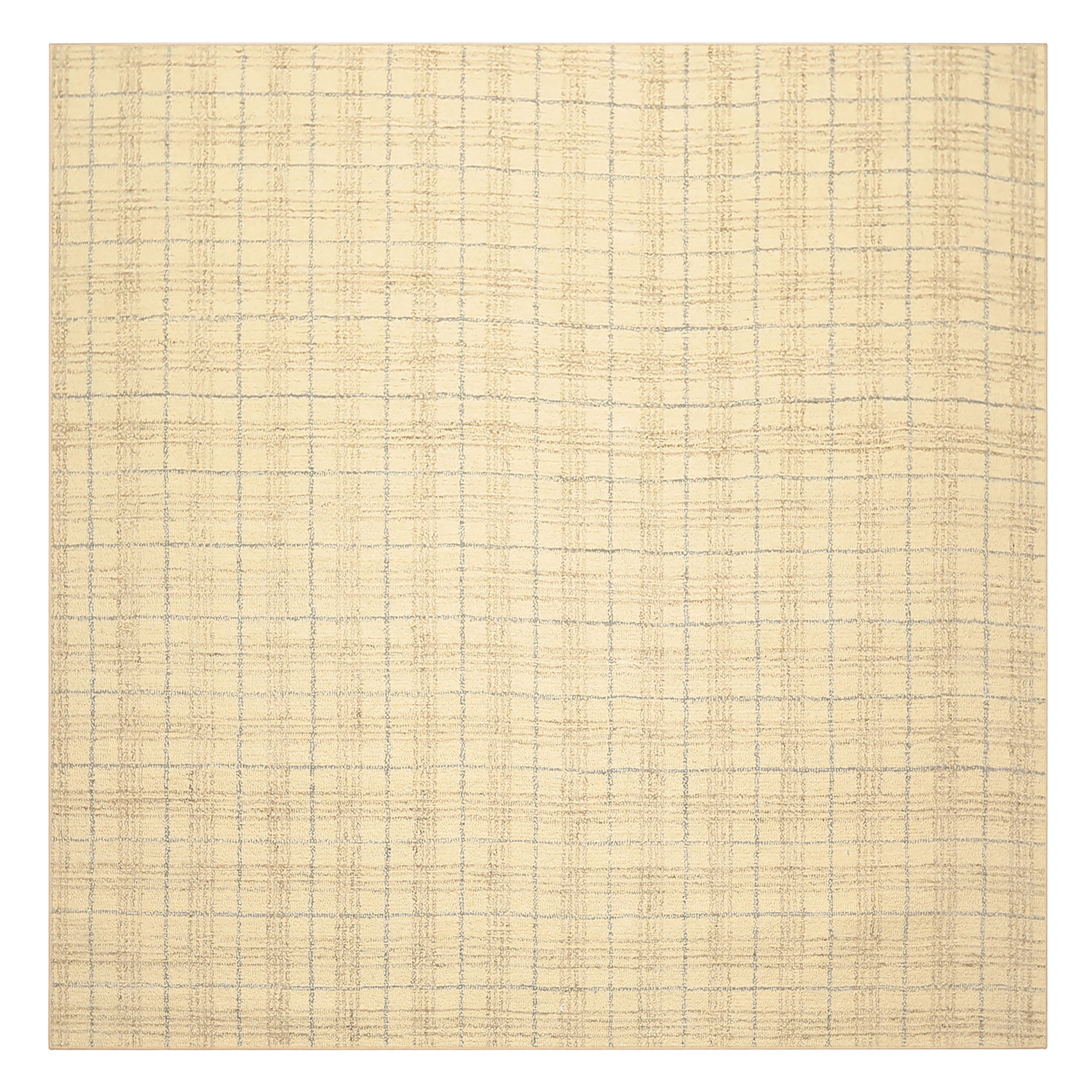 Multi Size Ivory Beige Slate Color Hand Loomed  Wool Contemporary Oriental Rug