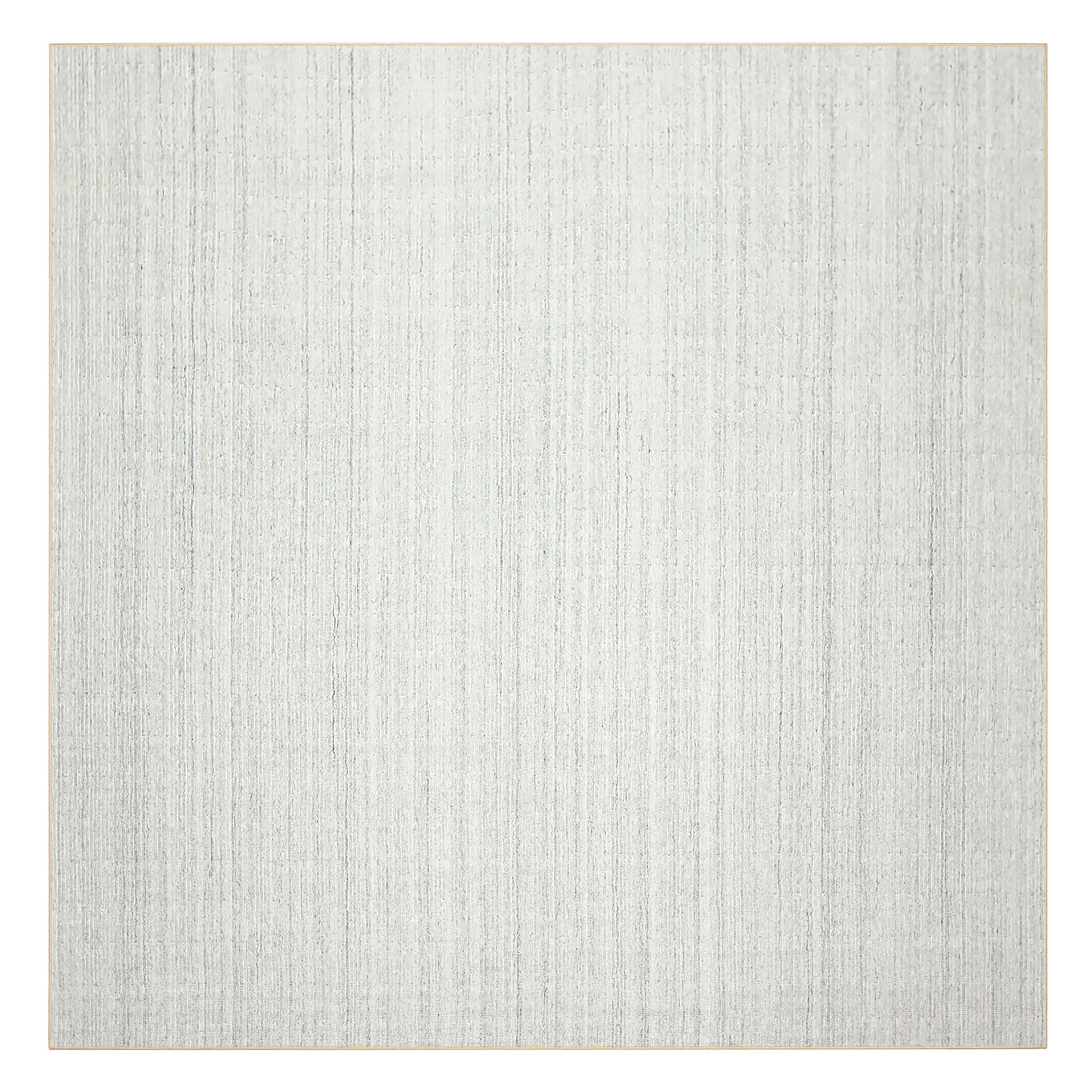 Multi Size Tone on Tone Gray Color Hand Loomed  Wool Contemporary Oriental Rug