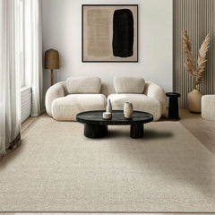 Multi Size Ivory Gray Color Hand Loomed  Wool Contemporary Oriental Rug