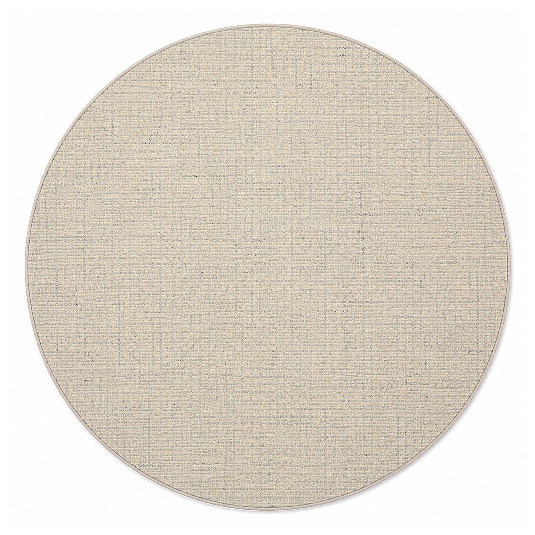 Multi Size Ivory Blue Slate Color Hand Loomed Berber Wool Contemporary Oriental Rug