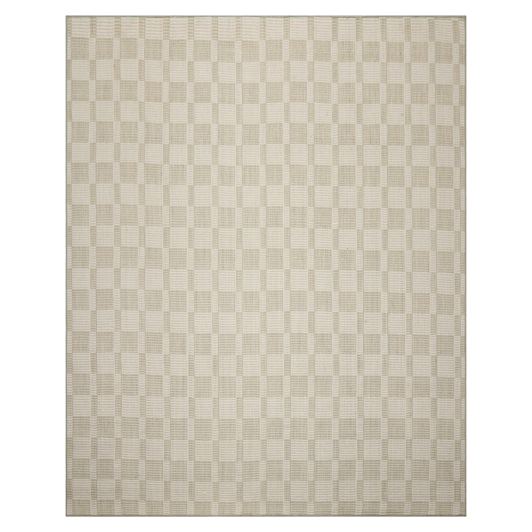 Multi Size Green White Color Hand Loomed Flatweave Wool Modern Oriental Rug