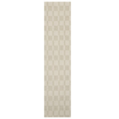 Multi Size Green White Color Hand Loomed Flatweave Wool Modern Oriental Rug