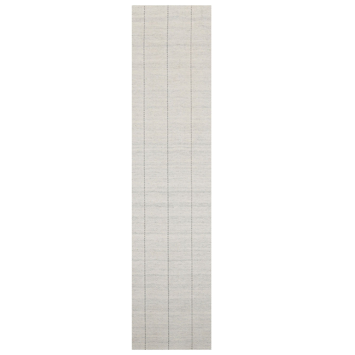 Multi Size Ivory  Gray Color Hand Loomed Flatweave Wool Modern Oriental Rug