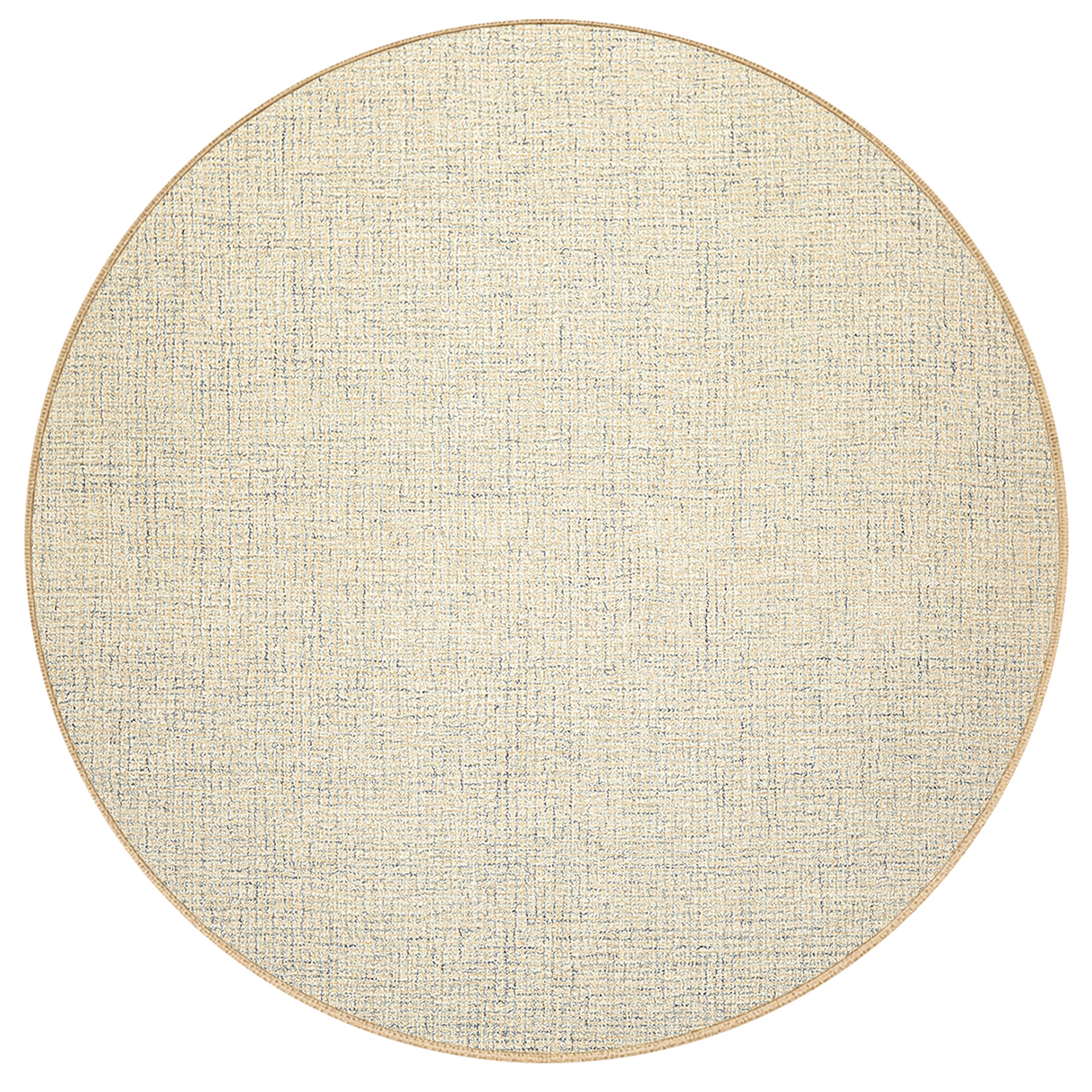 Multi Size Ivory Beige Blue Color Hand Loomed  Wool Contemporary Oriental Rug