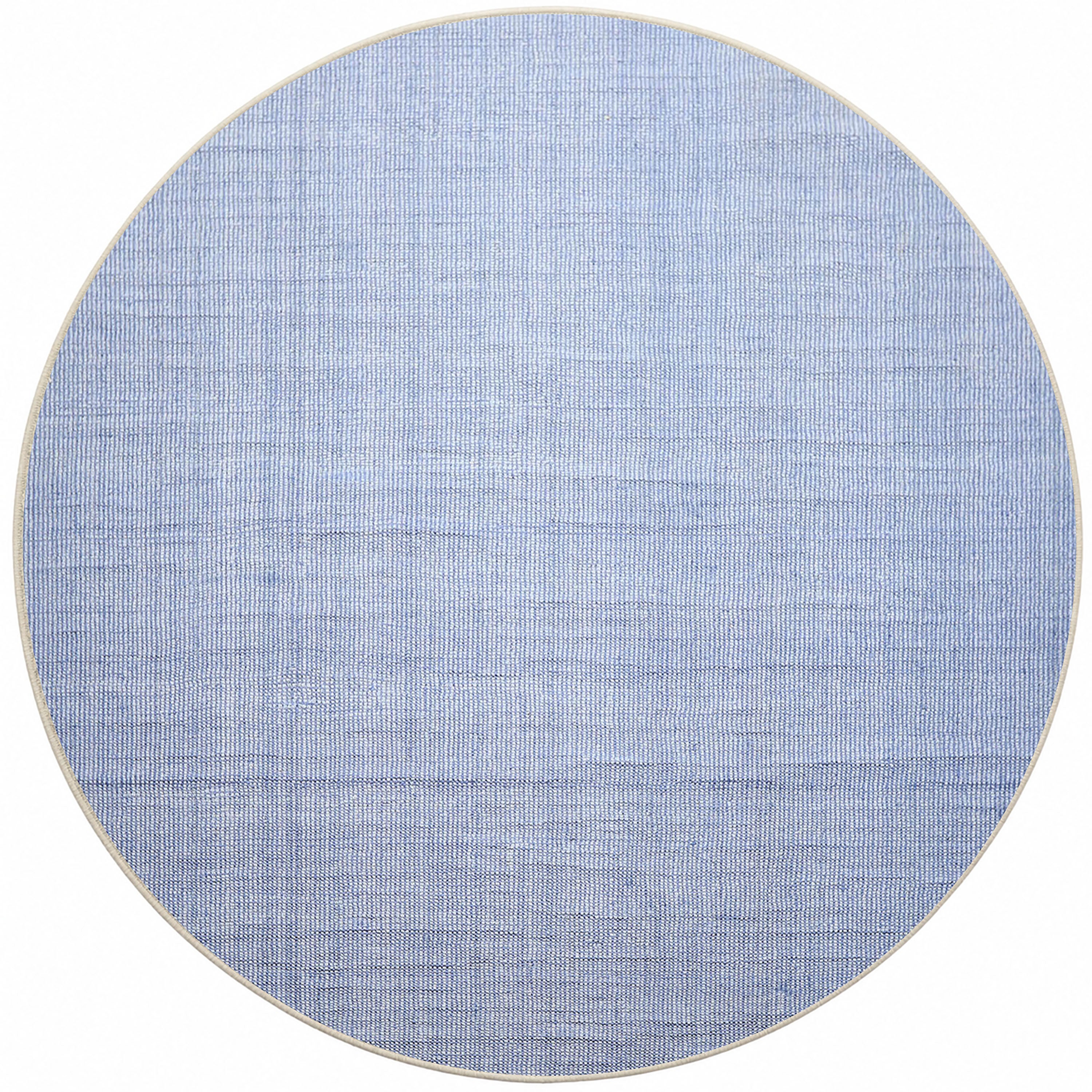 Multi Size Tone on Tone Blue Color Hand Loomed Berber Wool Contemporary Oriental Rug