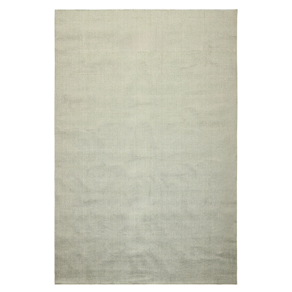 Multi Size Celadon Gray Color Hand Loomed Berber Wool Contemporary Oriental Rug