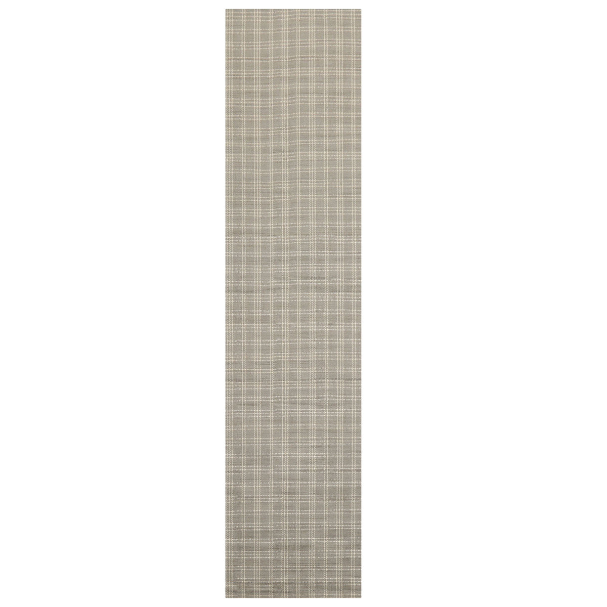 Multi Size Gray Ivory Color Hand Woven Flatweave Wool Modern Oriental Rug
