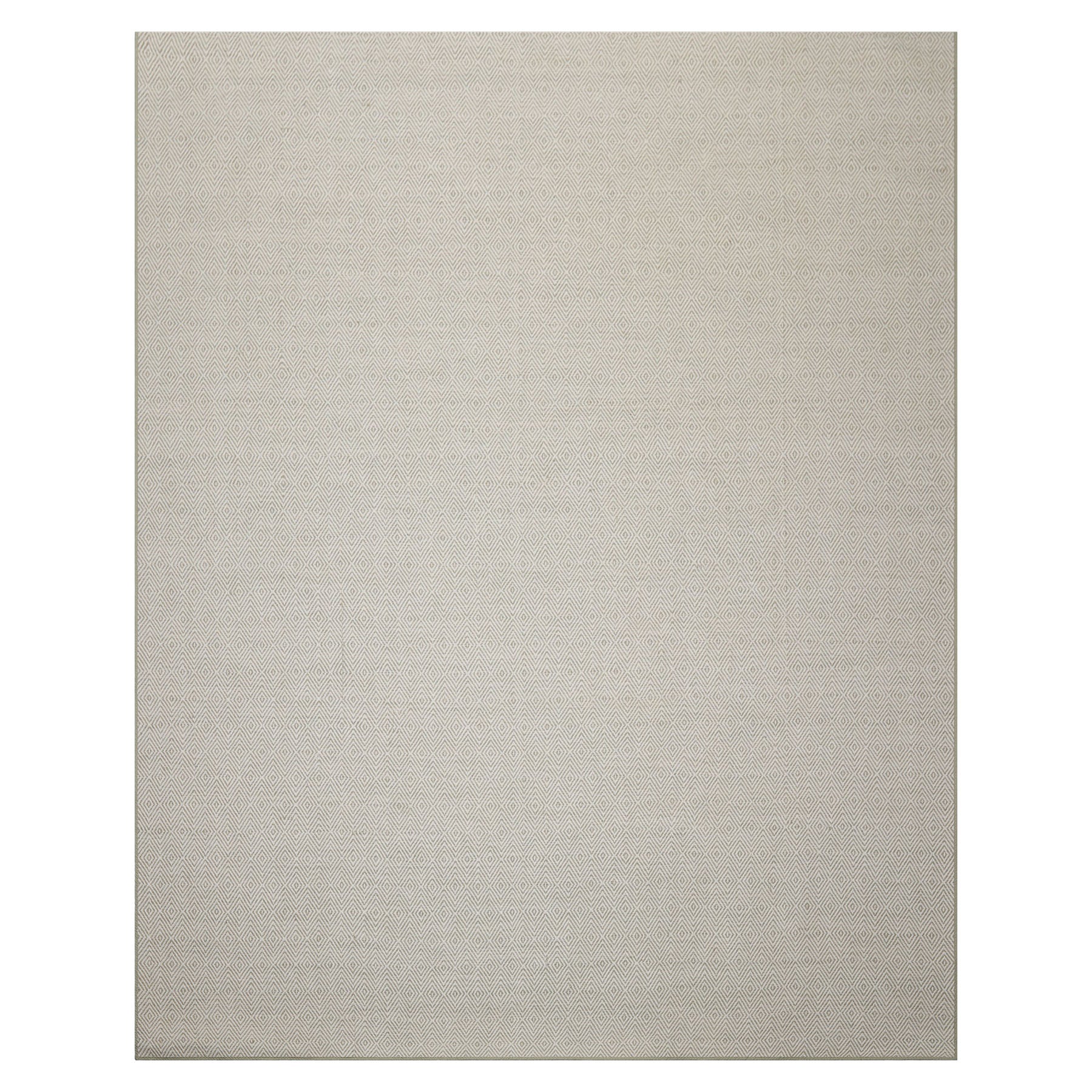Multi Size White Sage Color Hand Loomed Flatweave Wool Modern Oriental Rug