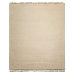 8x10 Ivory, , Color Hand Knotted French Aubusson Savonnerie Wool Traditional  Oriental Rug