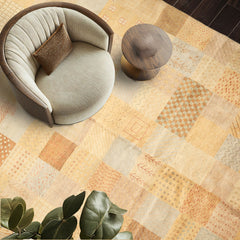 8x10 Beige, Tan, Gray Color Hand Knotted Peshawar Wool Transitional Oriental Rug