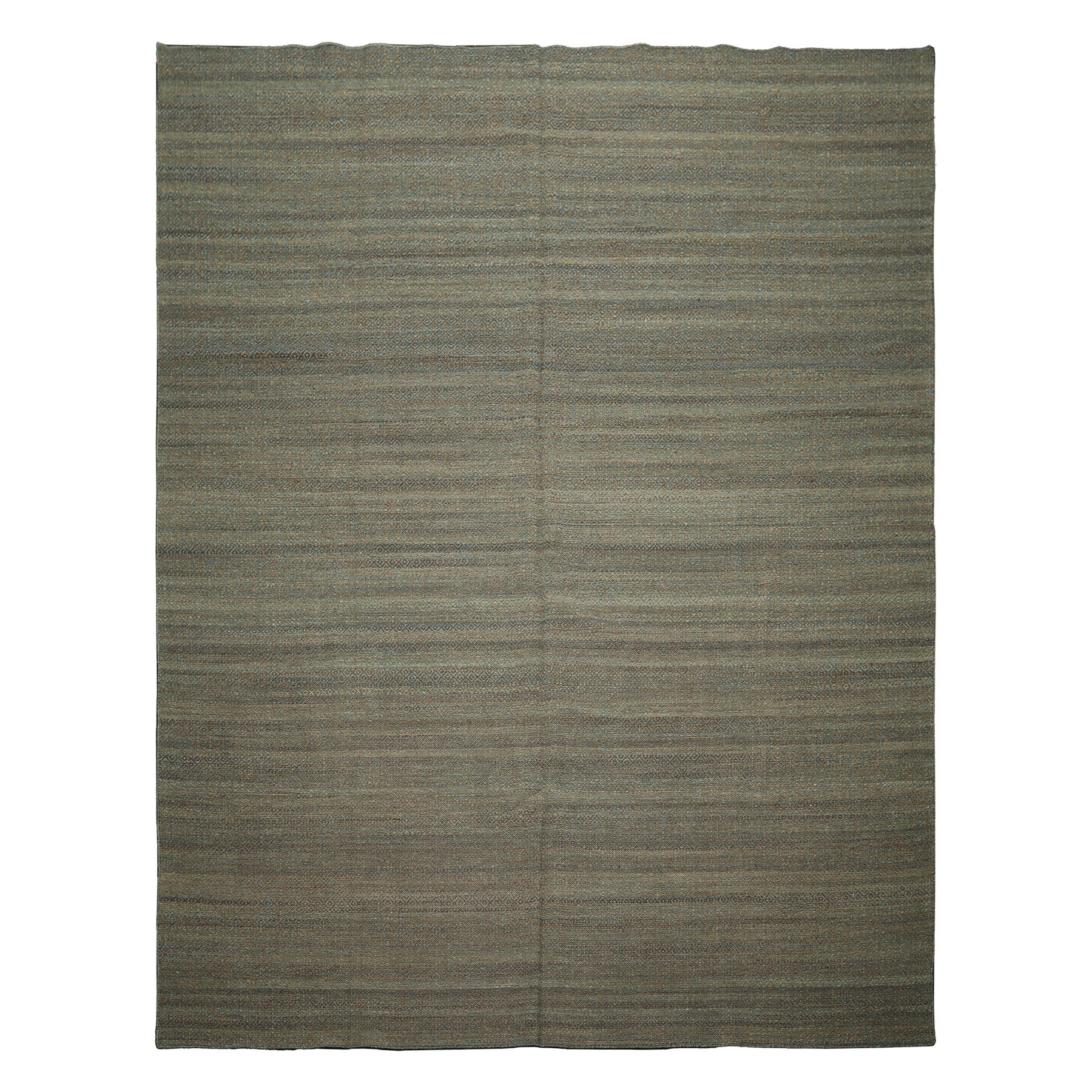 8x10 Teal, Brown, Color Hand Woven Kilim Wool Modern & Contemporary Oriental Rug