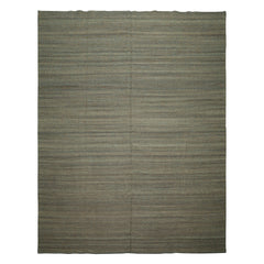 8x10 Teal, Brown, Color Hand Woven Kilim Wool Modern & Contemporary Oriental Rug