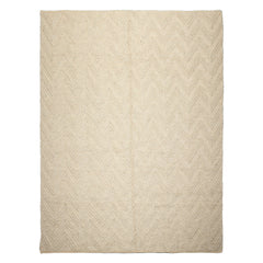 9x12 Tone on Tone Ivory, , Color Hand Knotted Tibetan Wool Modern & Contemporary Oriental Rug