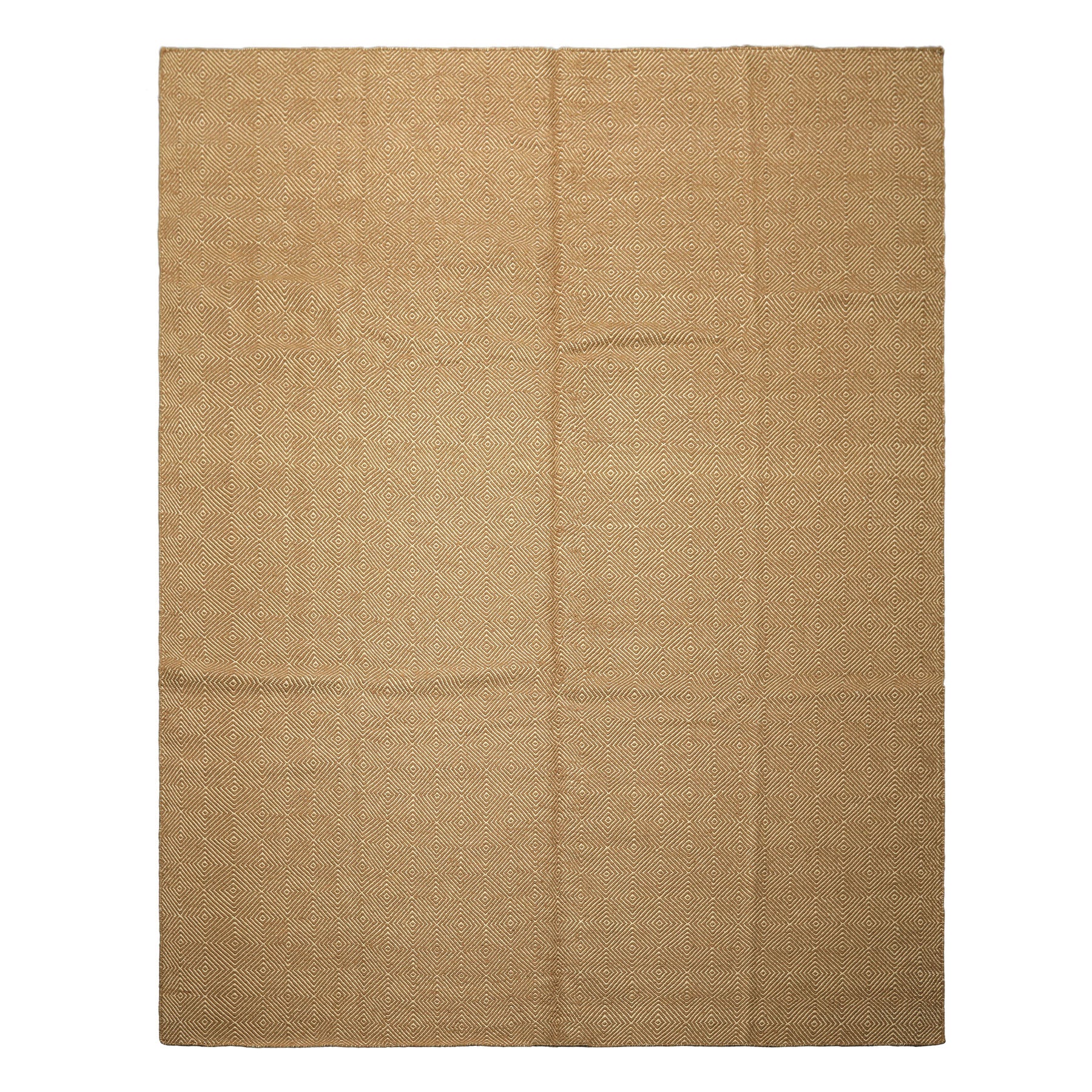 8x10 Gold, Ivory, Color Hand Woven Kilim Wool Modern & Contemporary Oriental Rug