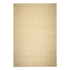 10x14 Ivory, Celadon, Multi Color Hand Woven Kilim Wool Modern & Contemporary Oriental Rug