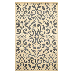 5x8 Ivory, Gray, Color Hand Tufted Handmade Wool Transitional Oriental Rug