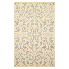 5x8 Ivory, Celadon, Color Hand Tufted Handmade Wool Transitional Oriental Rug