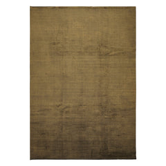 8x11 Dark Green, , Color Hand Knotted Tibetan Wool Modern & Contemporary / ribbed Oriental Rug