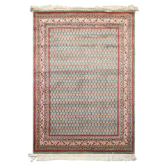 4x6 Sage, Rose, Blush Color Hand Knotted Boteh Wool Traditional Oriental Rug