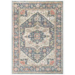 Slate 8'3''x12 Oushak Heriz Hand Knotted Wool Oriental Area Rug