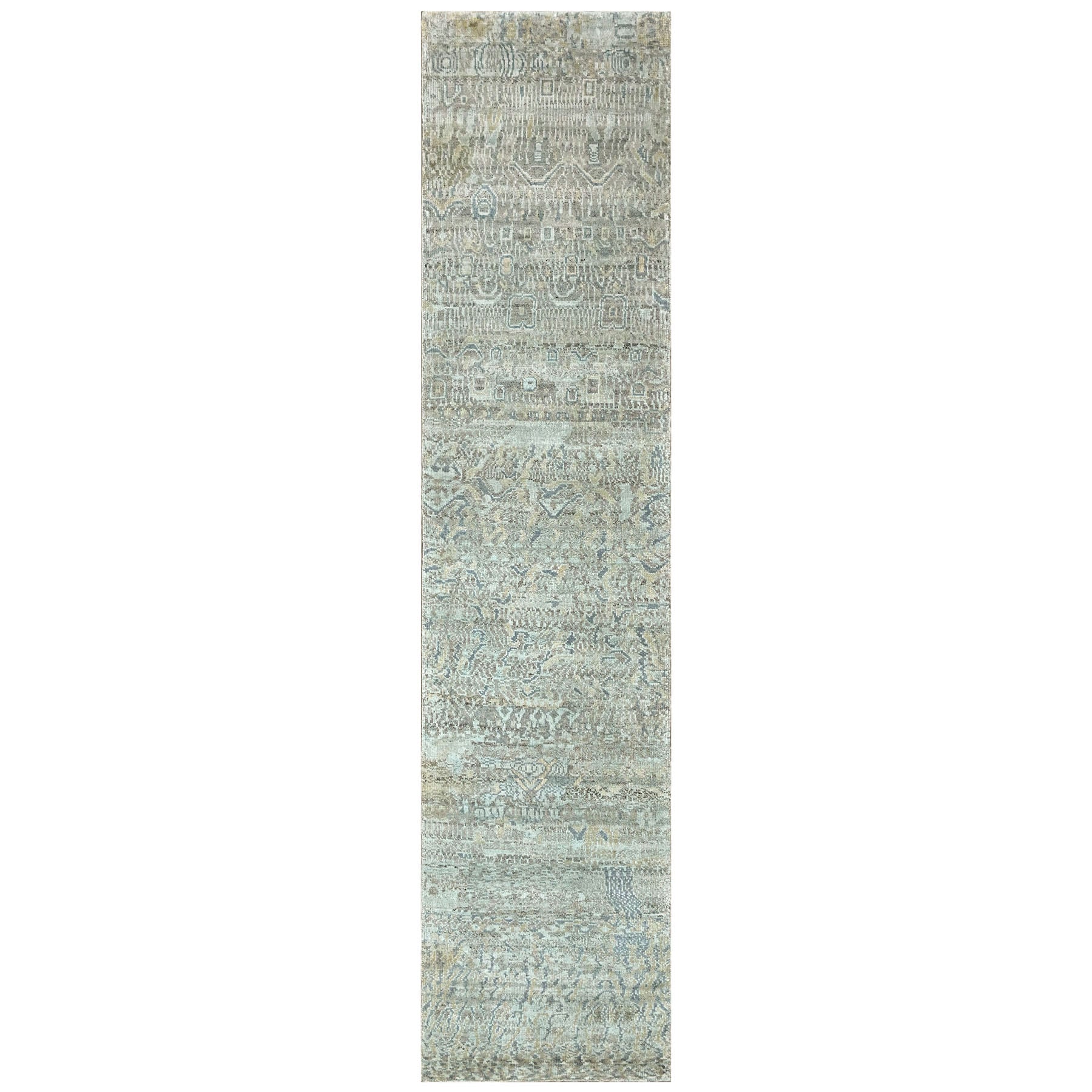 Celedon 2'3''x9'11'' Oushak Modern Hand Knotted Wool Oriental Area Rug