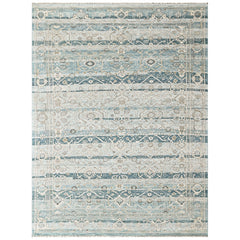 Aqua, Gray 8'6''x11'6'' Oushak Transitional Hand Knotted Wool Oriental Area Rug