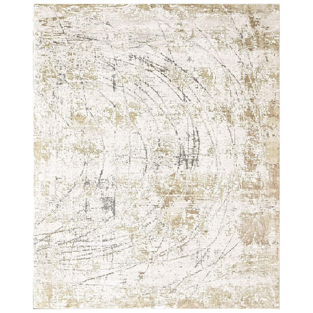 9x12 Ivory, Moss, Slate Color Power Loom Oushak Wool Modern Oriental Rug