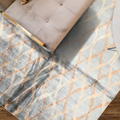 6x9 Slate, Brown, Tan Color Hand Loomed Tibetan Viscose Modern & Contemporay Oriental Rug