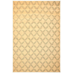 6x9 Tan, Green, Rust Color Machine Made  Sisal Transitional Oriental Rug