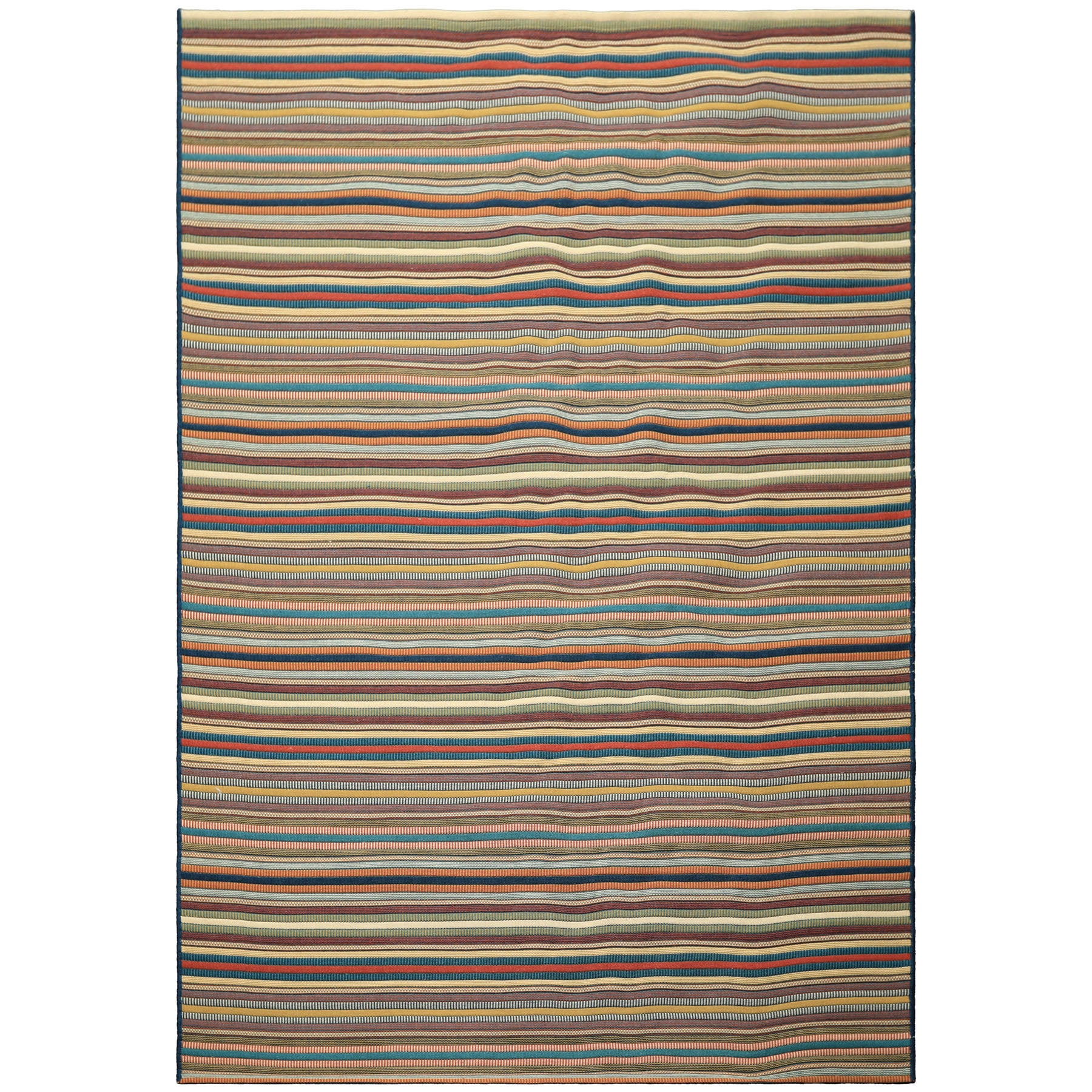 5x8 Ivory, Sage, Gold Color Machine Made  Cotton Wool & other Blend Modern & Contemporary Oriental Rug