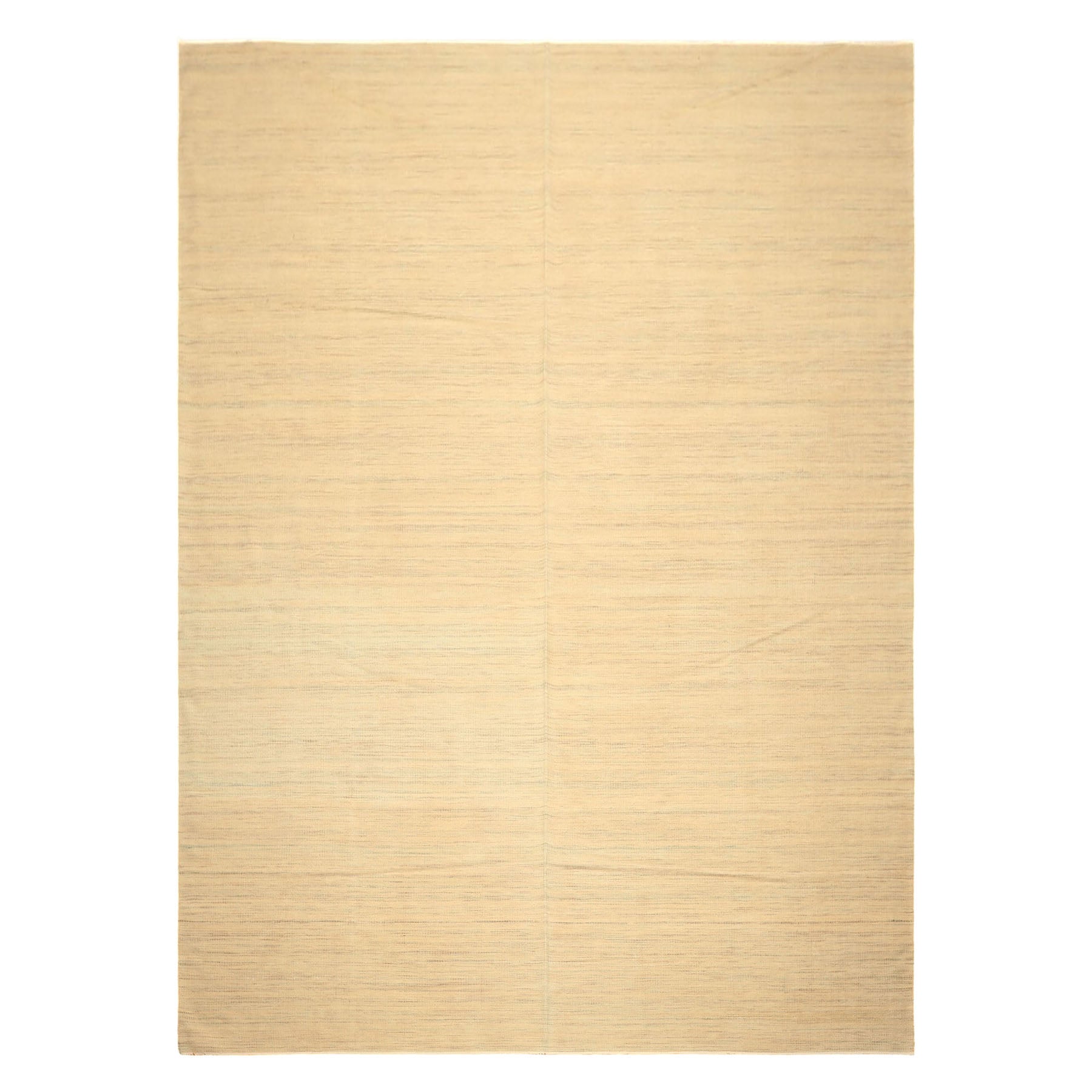 9x12 Beige, Ivory, Gray Color Hand Woven Kilim Wool Moden & Contemporary Oriental Rug