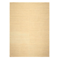 9x12 Beige, Ivory, Gray Color Hand Woven Kilim Wool Moden & Contemporary Oriental Rug