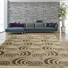 6x9 Light Olive, , Color Hand Knotted All-Over 100% Wool Traditional Oriental Rug