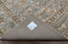 loomBloom Sky Blue Multi Size Hand Tufted Wool Floral Modern & Contemporary Oriental Area Rug
